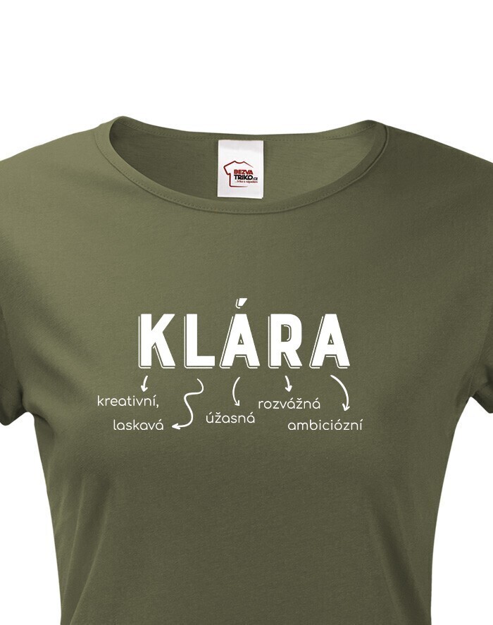 Dámske tričko k meninám Klára