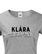 Dámske tričko k meninám Klára