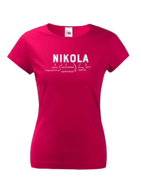 Dámske tričko k meninám Nikola
