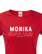 Dámske tričko k meninám Monika