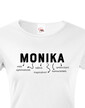 Dámske tričko k meninám Monika