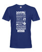 Pánské tričko narozeninové noviny 2008