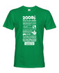 Pánské tričko narozeninové noviny 2008