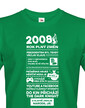 Pánské tričko narozeninové noviny 2008