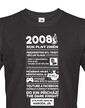 Pánské tričko narozeninové noviny 2008