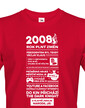 Pánské tričko narozeninové noviny 2008