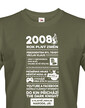 Pánské tričko narozeninové noviny 2008