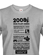Pánské tričko narozeninové noviny 2008