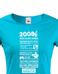 Dámske tričko narodeninové noviny 2008
