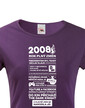 Dámske tričko narodeninové noviny 2008