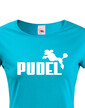 Dámské tričko s potiskem Pudel