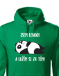 Pánská mikina Som leňoch a ležím si za tým!