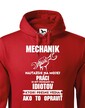 Pánská mikina pre mechanikov - Najťažšie na mojej práci je