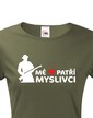 Dámské tričko Mé srdce patří myslivci