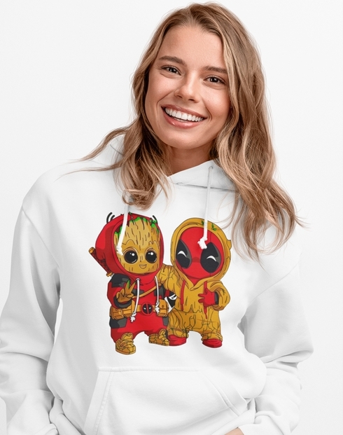 Dámska mikina Deadpool a Groot