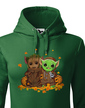 Dámska mikina Mistr Yoda a Groot