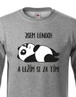 Detská mikina Som leňoch a ležím si za tým!