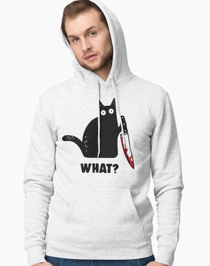 Pánska mikina s mačkou What