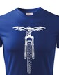 Pánske tričko MTB s horským bicyklom