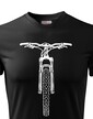 Pánske tričko MTB s horským bicyklom