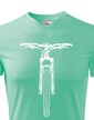Pánske tričko MTB s horským bicyklom