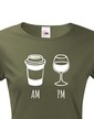 Dámske tričko Víno a káva