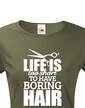 Dámske tričko Boring Hair