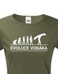 Dámske tričko Evolúcia vodáka