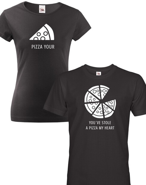 Tričká pre páry Pizza
