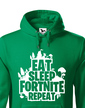 Pánska mikina Eat Sleep Fortnite Repeat