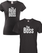 Párové tričká The Boss a The Real Boss