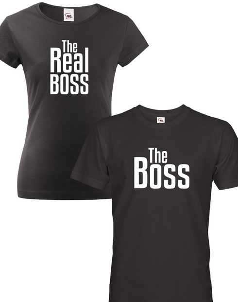 Párové tričká The Boss a The Real Boss
