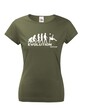 Dámske tričko evolúcia futbalu
