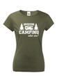 Dámske tričko s karavanom - Adventure Camping