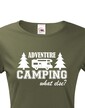 Dámske tričko s karavanom - Adventure Camping