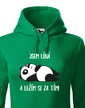Dámska mikina Som lenivá a ležím si za tým!