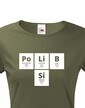 Dámske tričko s potlačou PoLiB Si