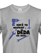 Vtipné tričko s potlačou pre dedka kutila