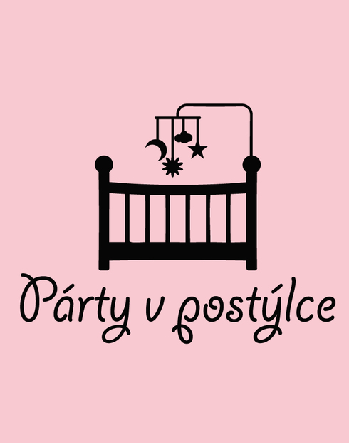 Vtipné bodýčko Párty v postieľke