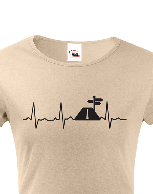 Dámské tričko Tep cestovateľa