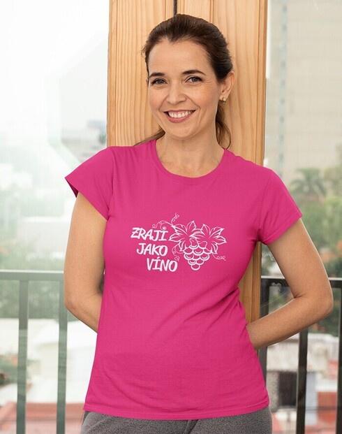 Dámske tričko k narodeninám Zreje ako víno