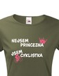Dámske tričko nie som princezná, som cyklistka