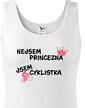 Dámske tričko nie som princezná, som cyklistka