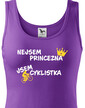 Dámske tričko nie som princezná, som cyklistka