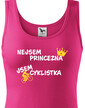 Dámske tričko nie som princezná, som cyklistka