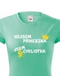 Dámske tričko nie som princezná, som cyklistka