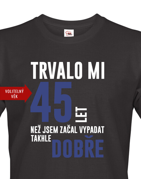 Pánske tričko Trvalo XX rokov, kým som začal vyzerať takto dobre