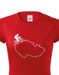 Dámské tričko pre cyklistov s mapou Čr