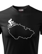 Pánske tričko pre cyklistov s mapou Sr