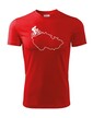 Pánske tričko pre cyklistov s mapou Sr